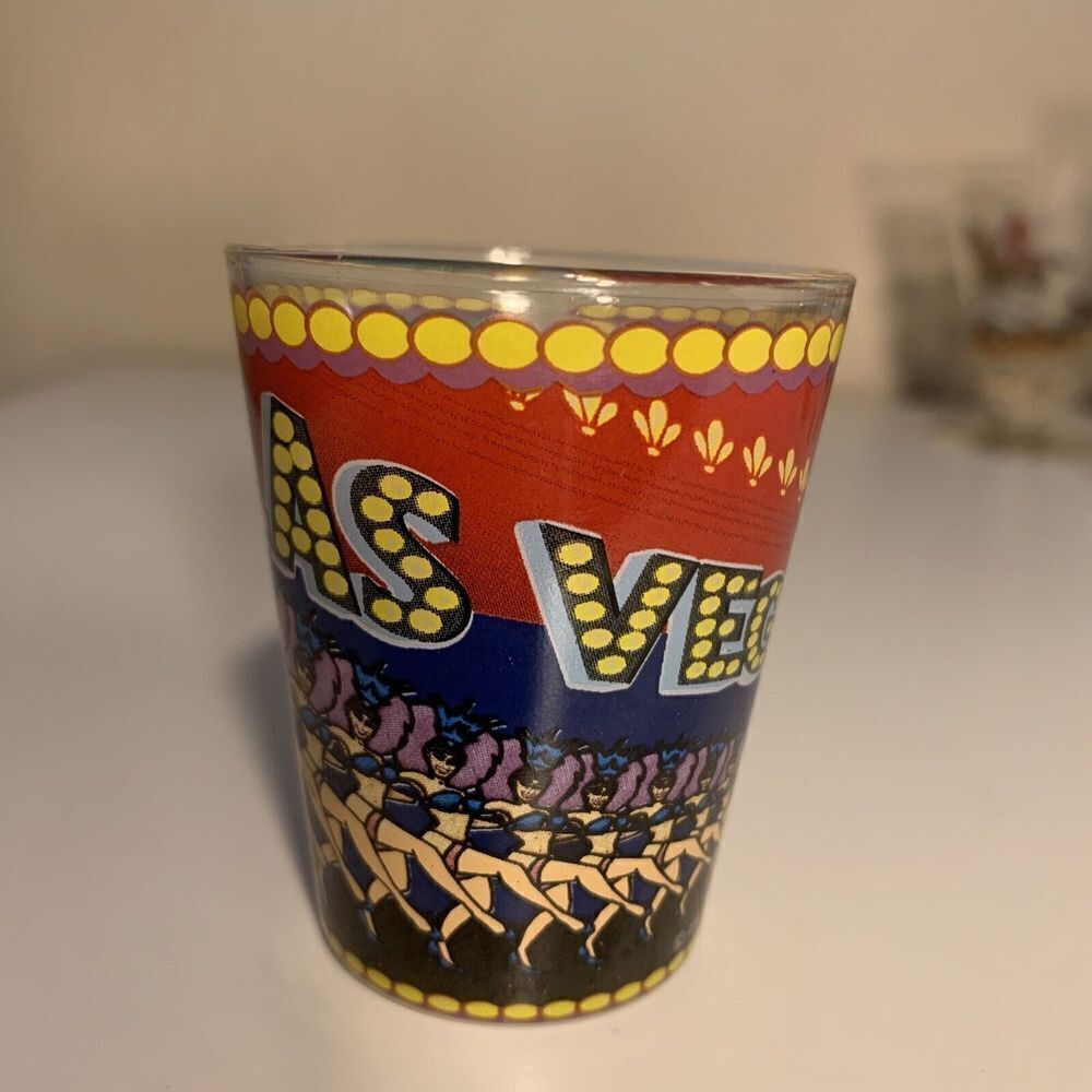 vintage las vegas shot glass